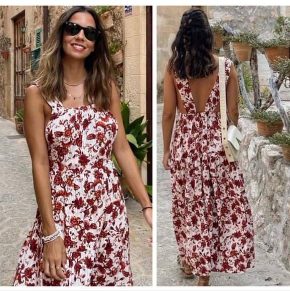 Mango Dresses & Skirts - NWT Mango 100% Cotton Blogger Favorite Floral Print Dress